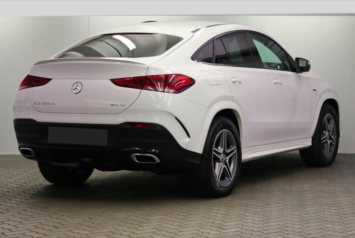 MERCEDES GLE COUPÉ 350de hybrid AMG | předváděcí auto skladem | super cena | nákup online | bílá Polar | autoibuy.com